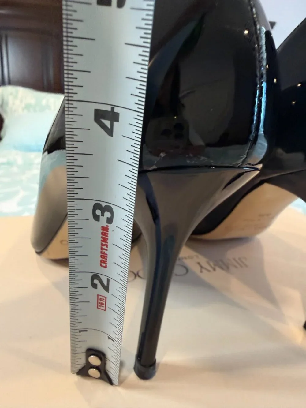 JImmy Choo Alina Pat Shoes Size 37.5 - Picture 5 of 9